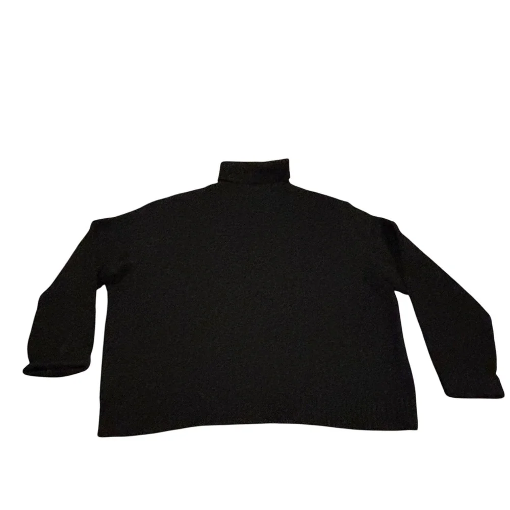 Polo by Ralph Lauren Men's Black Lambswool Turtle Neck Sweater Dog XXL Vintage - Picture 6 of 10